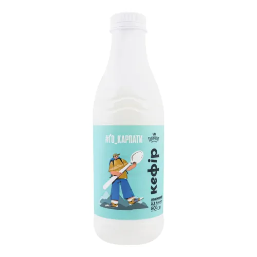 Кефір 2.2% ложковий «ҐоКарпати» Галичина, 800г