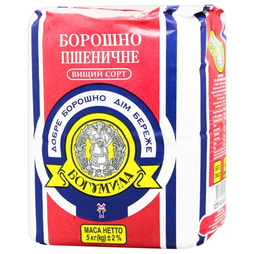 Борошно Богумила пшеничне вищий сорт 5кг