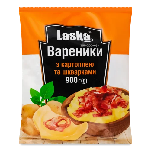 Вареники З Картоплею Та Шкварками В/ґ, 900г