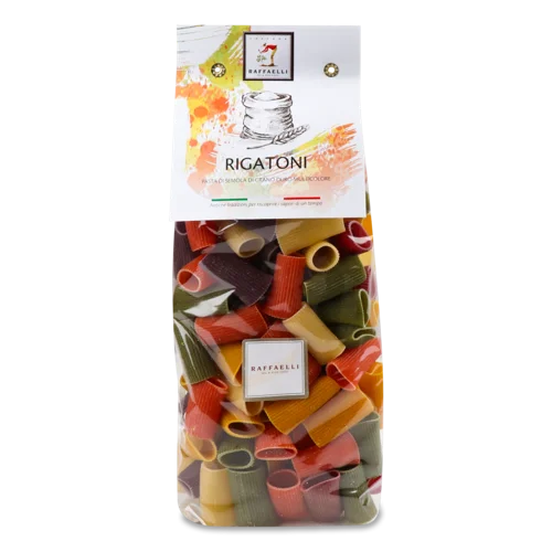 Рігатоні В/ґ Raffaelli 5 Смаків, 500 Г