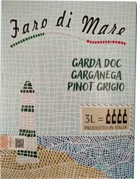 Вино Faro Di Mare - Pinot Grigio Garganaga DOC сухе біле 3л 11.5%