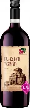 Напиток винний Alazani Terra Bacche червоний полусолодкий 1.5л 8.0-8.5%