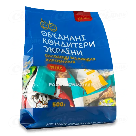Цукерки Об'єднані кондитери України мікс В*, 500г