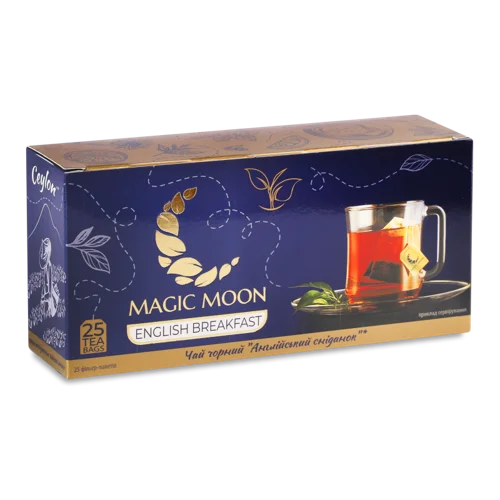 Чай Чорний English Breakfast Вищого Ґатунку, Картонна Упаковка 25х1.8г