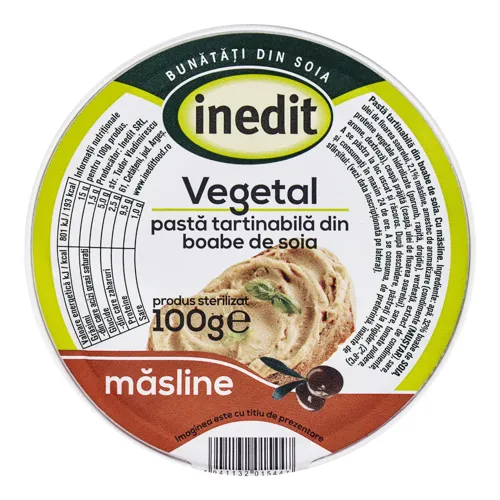 Паштет вегетаріанський соєвий з оливками Inedit 100г