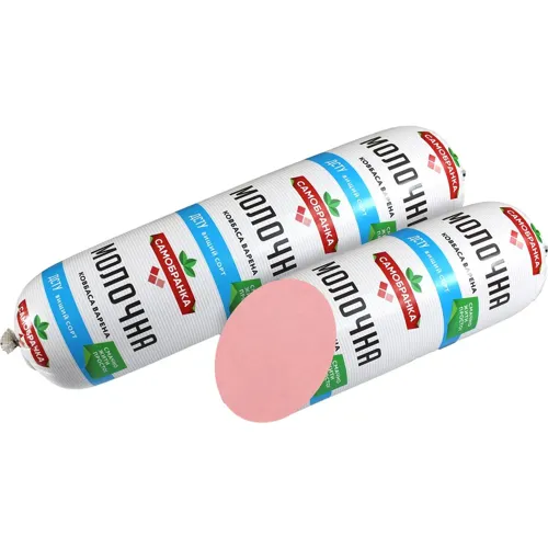 Ковбаса Самобранка МОЛОЧНА варена вищого гатунку, вагова