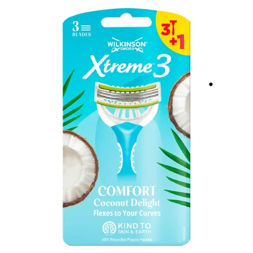 Бритва Wilkinson Sword Xtreme3 Coconut Delight одноразова 3+1шт