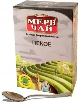 Індійський чорний чай Мери Чай Пекое 250г + ложка