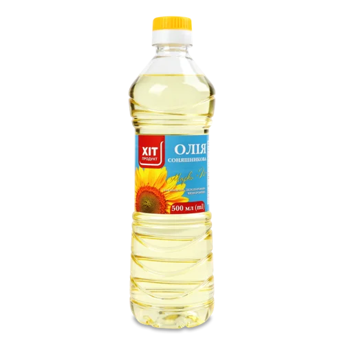 Олія Соняшникова Рафінована Дезодорована Виморожена Вищого Ґатунку, п/пл 500мл