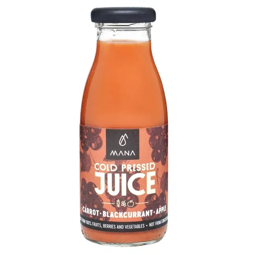 Сік Mana морква яблуко чорна смородина 250мл