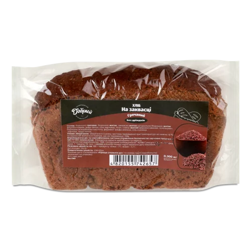 Хліб Гречаний На Заквасці, м/у 0.3кг