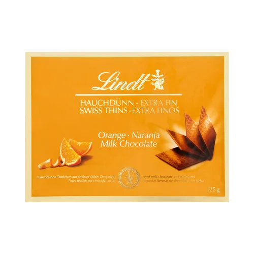 Шоколад молочний Orange Lindt к/у 125г