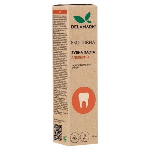 Зубна паста DeLaMark апельсин 80мл
