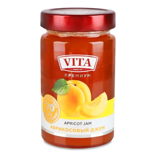 Джем Абрикосовий Стерилізований Vita, с/б 370 г