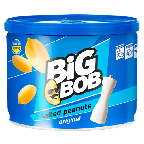 Арахіс Big Bob смажений солоний з/б 120г
