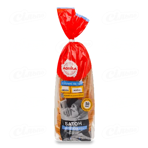 Батон Agrola Сихівський пшеничний нарізаний, 350г