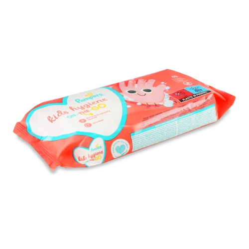 Вологі Серветки Для Дітей On-The-Go Pampers, 40шт