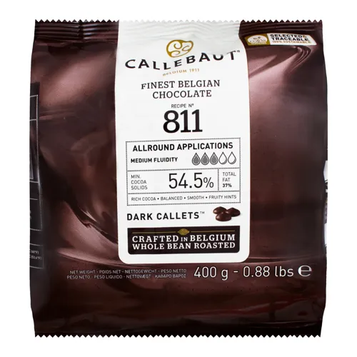 Шоколад 54.5% Dark callets Callebaut м/у 400г