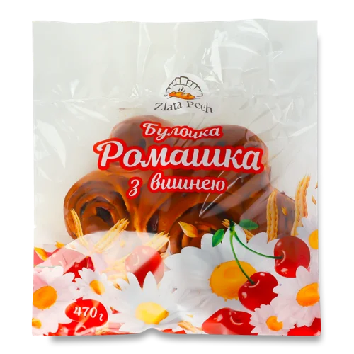 Булочка З Вишнею Ромашка в/ґ, 470г