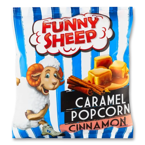 Попкорн Карамельний З Корицею Funny Sheep, в/ґ, 50г