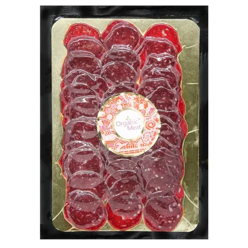 Ковбаса Organic Meat Салямі із яловичини сирокопчена 80г