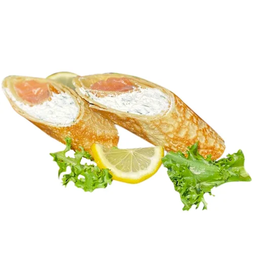 Млинці солоні з рибою