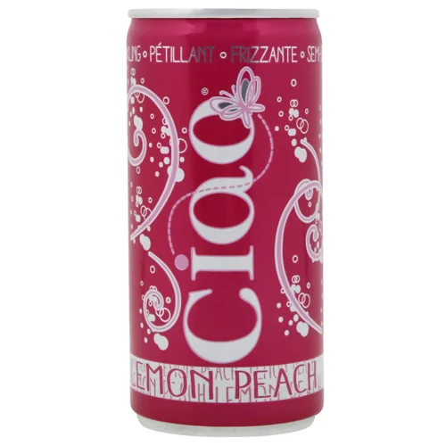 Напій винний Ciao Lemon Peach червоний солодкий 5% 200мл