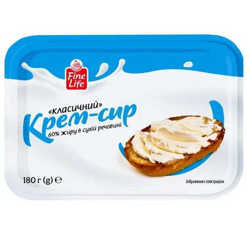 FINE LIFE КРЕМ-СИР 60% 180Г : КЛАСИЧНИЙ