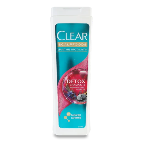 Шампунь-детокс для волосся проти лупи жіночий Scalpfoods Clear, 400мл
