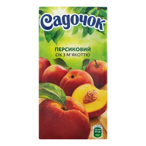 Сік з м'якоттю персиковий Садочок т/п 0.5л
