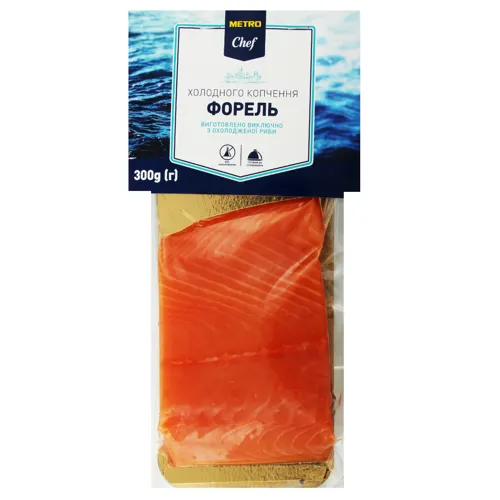 Форель філе-шматок Metro Chef х/к з/ш в/у 300г