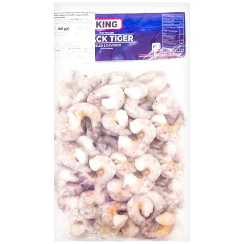 Креветка тигрова King очищена заморожена 26/30 800г