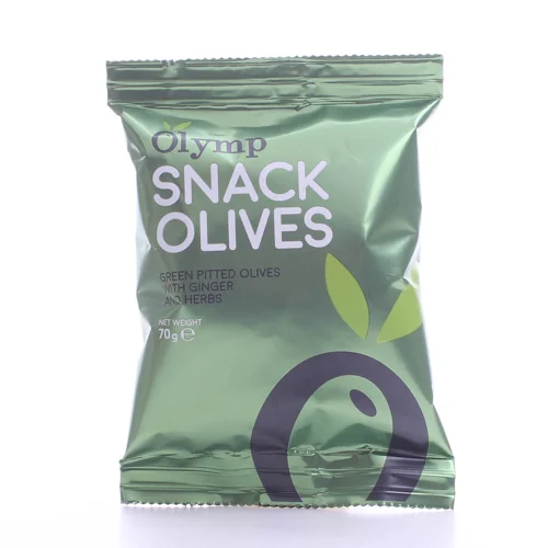 Оливки Olymp імбир-трави зелені б/кісточки 70г