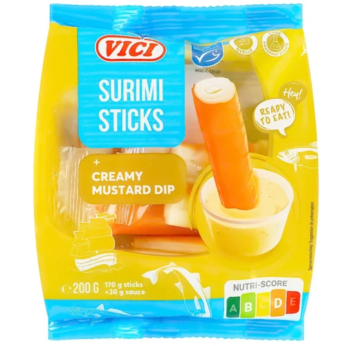 Сурімі палички Vici з вершково-медово-гірчичним соусом 200г