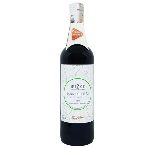 Вино Buzet Sans Sulfites Ajoutes червоне сухе 13,5% 0,75л