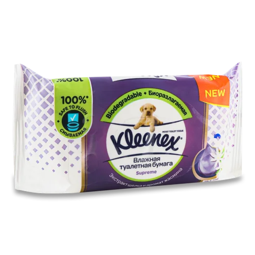 Вологий Туалетний Папір Supreme Kleenex, 38 шт