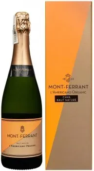 Вино ігристе Codorniu Cava Mont-Ferrant L'Americano Organic Brut Nature біле сухе 0.75л 12%
