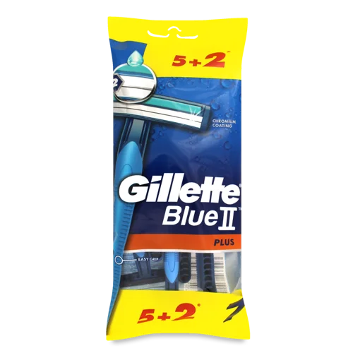 Бритви Одноразові GILLETTE BlueII Plus, 7 шт, препак