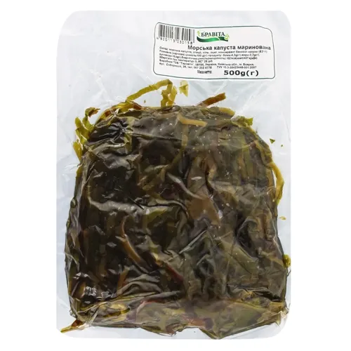Морська капуста Бравіта маринована 500г