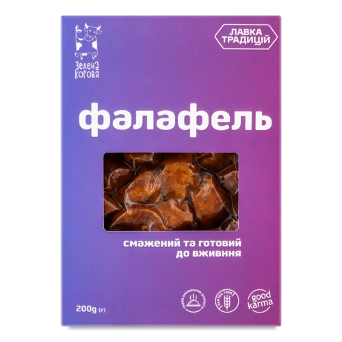 Фалафель Смажений Зелена Корова, Картонна Упаковка, 200г