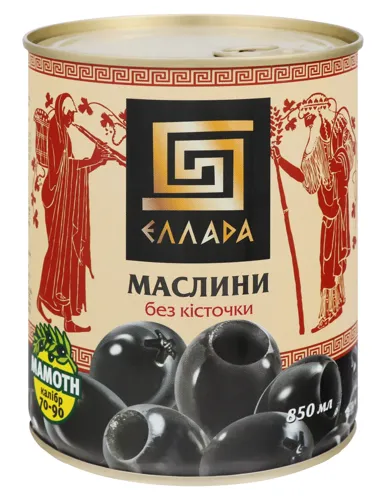Маслини без кісточки Еллада з/б 850мл