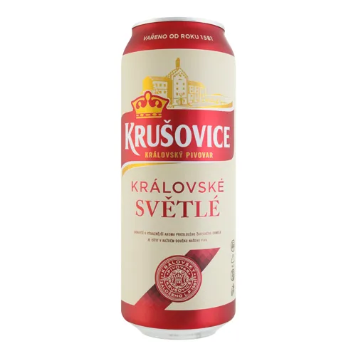 Пиво 0.5л 4.2% світле пастеризоване фільтроване Kralovske Svetle Krusovice