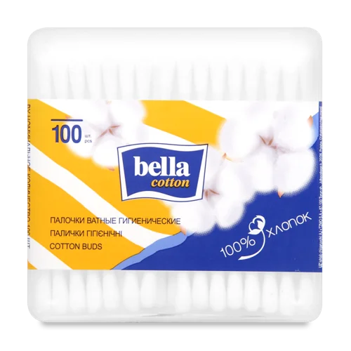 Ватні Палички Bella Квадратна Коробка, 100шт
