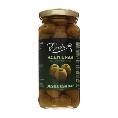 Оливки Excelencia 260г зелені б/к скляна банка