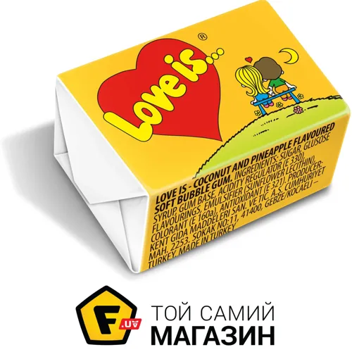 Жувальна гумка Love is Кокос & ананас 4.2г