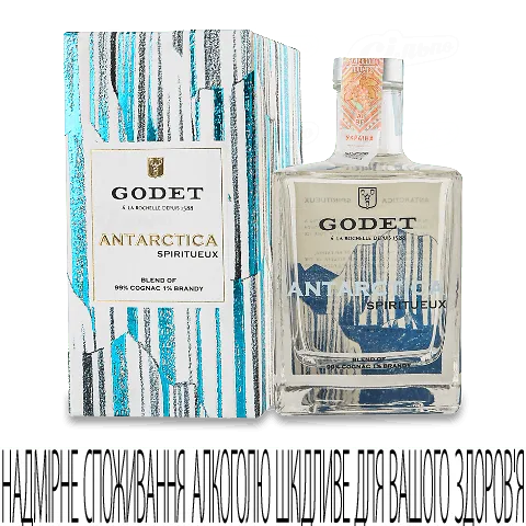 Коньяк Godet Antarctica в коробці, 0,5л