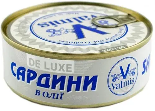 Сардина атлантична в олії Де люкс ключ 240г