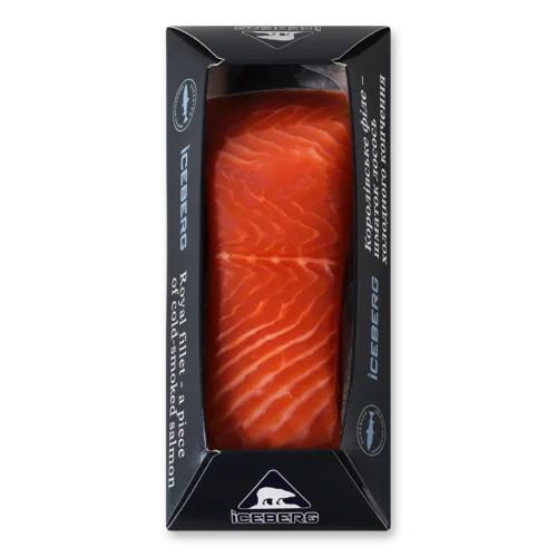 Лосось філе-шматок В/ґ з/ш к/у, 130г