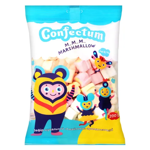 Зефір жувальний ароматизований Смайлики Confectum м/у 200г
