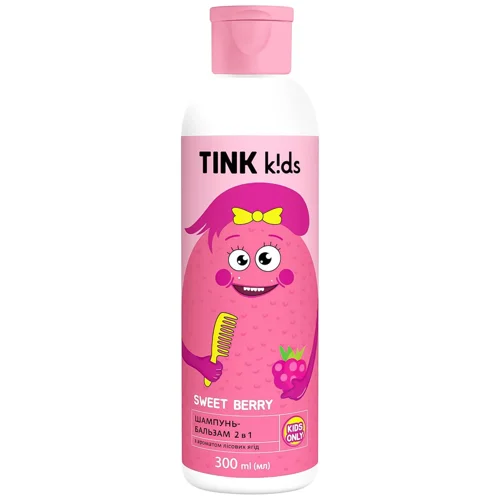 Шампунь-бальзам Tink kids Sweet Berry 2 в 1 з ароматом лісових ягід 300мл